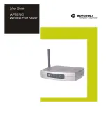 Preview for 1 page of Motorola WPS870G - Wireless Print Server User Manual