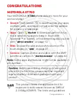 Preview for 3 page of Motorola XT760 Manual