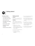 Предварительный просмотр 4 страницы Motorola XT801 User Manual