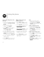 Предварительный просмотр 38 страницы Motorola XT801 User Manual