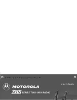 Motorola XU1100 - XTN Series UHF User Manual preview