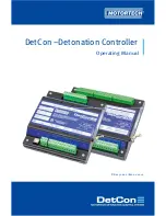 Предварительный просмотр 1 страницы Motortech DetCon series Operating Manual