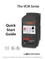 Предварительный просмотр 1 страницы motortronics VCM series Quick Start Manual