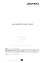 Preview for 2 page of motortronics VMX-agility Quick Start Manual