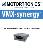 Предварительный просмотр 1 страницы motortronics VMX-synergy PROFIBUS DP Quick Start Manual