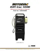 Motorvac Diff-Vac 1000 User Manual preview