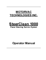 Предварительный просмотр 1 страницы Motorvac SteerClean 1000 Operator'S Manual