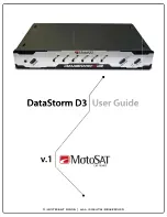 MotoSAT DataStorm D3 User Manual предпросмотр