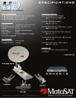 Preview for 2 page of MotoSAT HD Universal Mount HD-DP3 Specifications