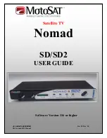 MotoSAT Nomad SD User Manual preview