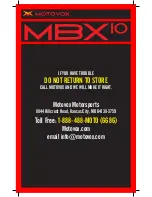 Preview for 23 page of Motovox MBx10 Owner'S Manual