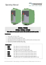 Preview for 1 page of Motrona GT222 Operating Manual