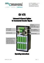 Preview for 1 page of Motrona GV 470 Operating Instructions Manual