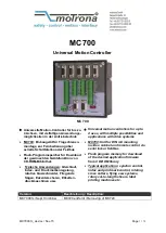 Предварительный просмотр 1 страницы Motrona MC700 Manual