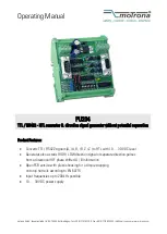 Preview for 1 page of Motrona PU 204 Operating Manual