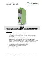 Motrona UZ210 Operating Manual preview