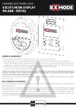 Mottura Xmode 99688 Manual preview