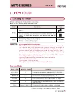 Preview for 11 page of Motus M770E User Manual