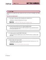 Preview for 12 page of Motus M770E User Manual