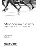 Motus Millennium Series User Manual preview