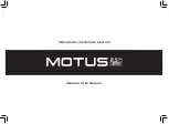 Motus Pro 8.5 lite Original User Manual preview