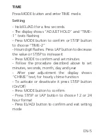 Preview for 5 page of Motus Run MT101 User Manual