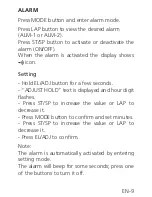 Preview for 9 page of Motus Run MT101 User Manual