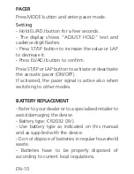 Preview for 10 page of Motus Run MT101 User Manual