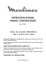 Preview for 1 page of Moulinex 043-1788-8 Instruction Manual