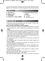 Preview for 6 page of Moulinex DD J 541 Instructions Manual