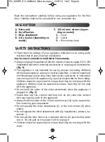 Preview for 12 page of Moulinex DD J 541 Instructions Manual