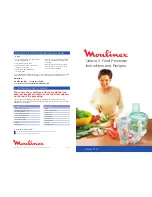 Moulinex DFC7 Instructions And Recipes Manual preview
