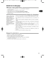 Предварительный просмотр 7 страницы Moulinex GM 7070 Prompteo Manual