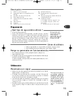Предварительный просмотр 15 страницы Moulinex GM 7070 Prompteo Manual