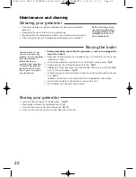 Preview for 22 page of Moulinex GM 7070 Prompteo Manual