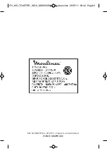 Preview for 12 page of Moulinex Inox LT543E50 Instructions Manual