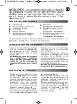 Preview for 3 page of Moulinex LM2201BA Manual