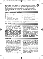 Preview for 9 page of Moulinex LM2201BA Manual