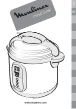 Preview for 1 page of Moulinex Minut'cook CE4000 Manual