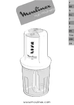 Moulinex Moulinette Manual preview