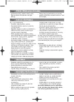 Предварительный просмотр 54 страницы Moulinex Noveo FG1005 Manual