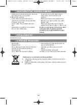 Предварительный просмотр 64 страницы Moulinex Noveo FG1005 Manual