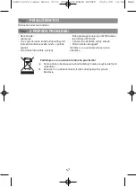 Предварительный просмотр 67 страницы Moulinex Noveo FG1005 Manual