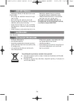 Предварительный просмотр 79 страницы Moulinex Noveo FG1005 Manual