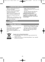 Предварительный просмотр 85 страницы Moulinex Noveo FG1005 Manual