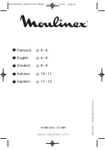 Preview for 1 page of Moulinex OV2055 Manual