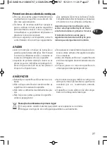 Preview for 27 page of Moulinex SM180811 Manual