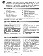 Preview for 6 page of Moulinex UNO LM2201B1 Manual