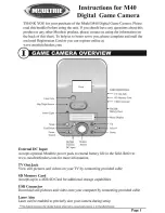 Preview for 1 page of Moultrie M40 Instructions Manual