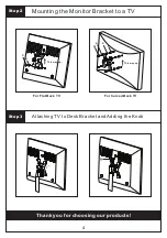 Предварительный просмотр 4 страницы Mount-It! MI-706 Installation Instruction